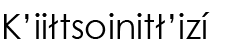 Navajo Name (shown as image because
					some glyphs in Navajo cannot be
					conveyed as text)